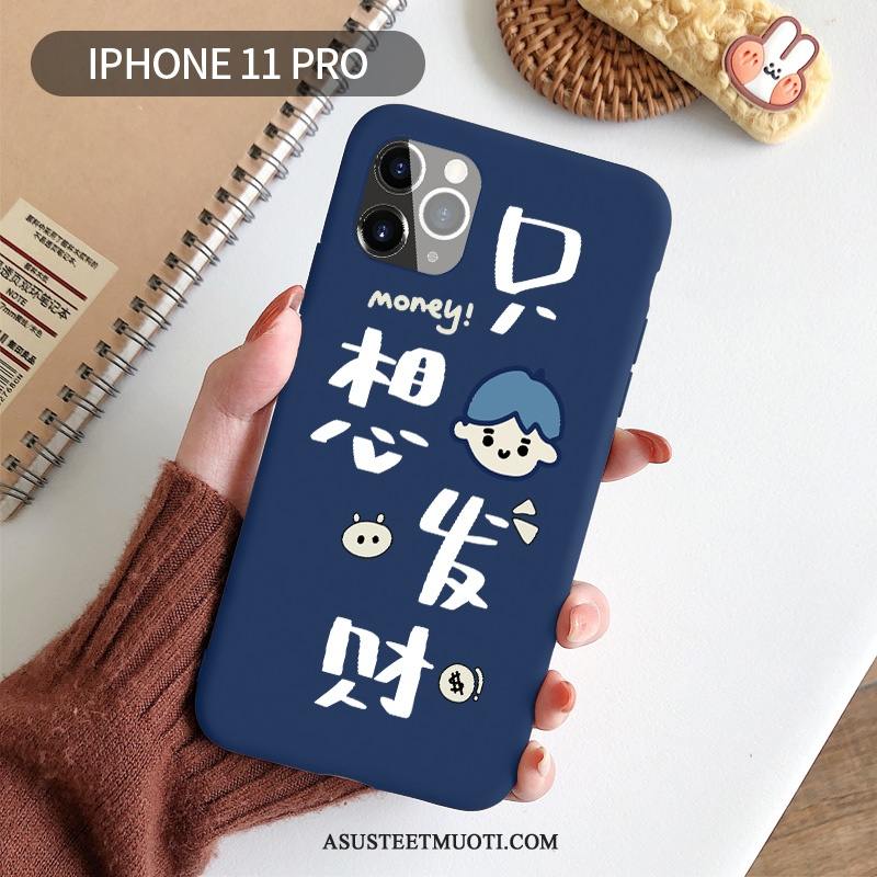 iPhone 11 Pro Kuoret Kuori Rikkaus Yksinkertainen Pesty Suede Pehmeä Neste