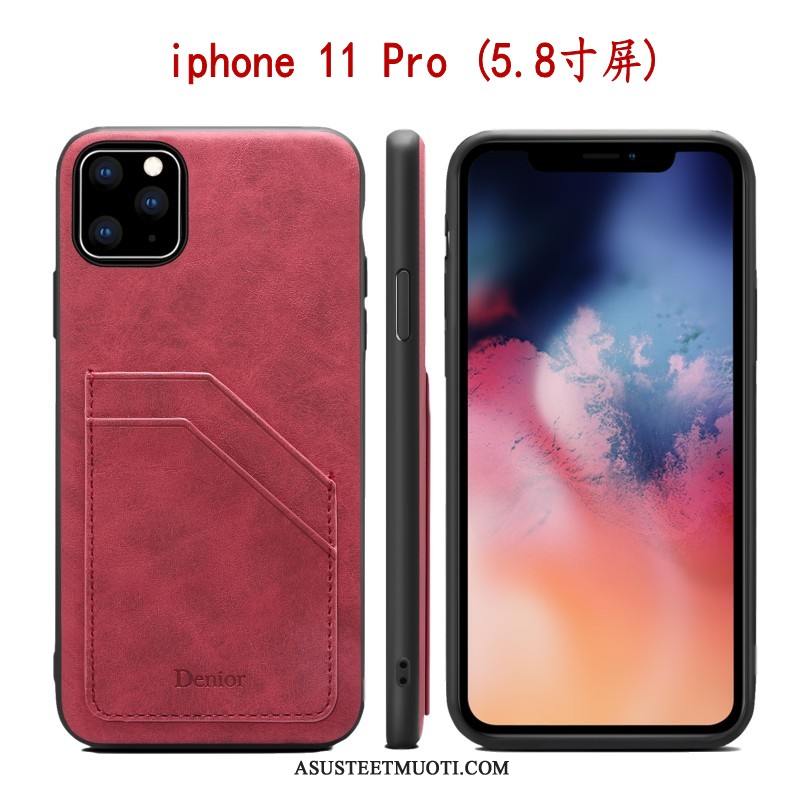 iPhone 11 Pro Kuoret Murtumaton Kuori Pehmeä Neste Suojaus Kotelo