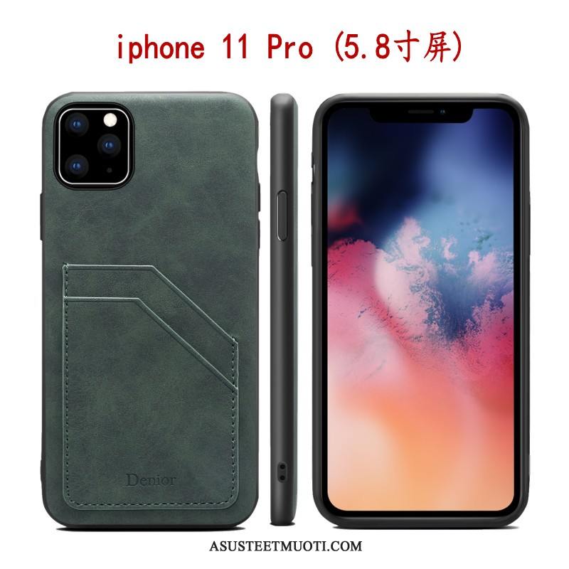 iPhone 11 Pro Kuoret Murtumaton Kuori Pehmeä Neste Suojaus Kotelo