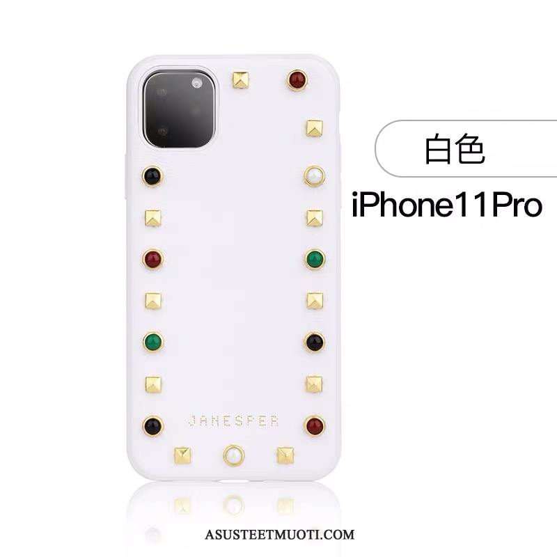 iPhone 11 Pro Kuoret Ylellisyys Murtumaton Valkoinen Net Red Suuri