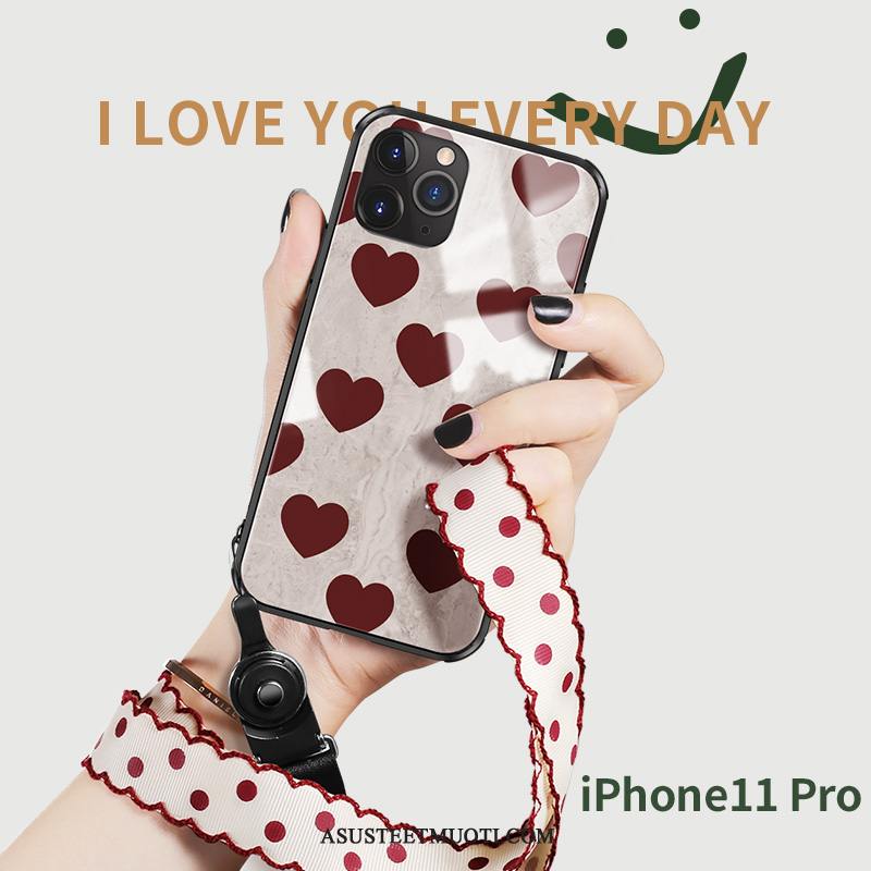 iPhone 11 Pro Kuori Kuoret Ohut Persoonallisuus Lasi All Inclusive Puhelimen