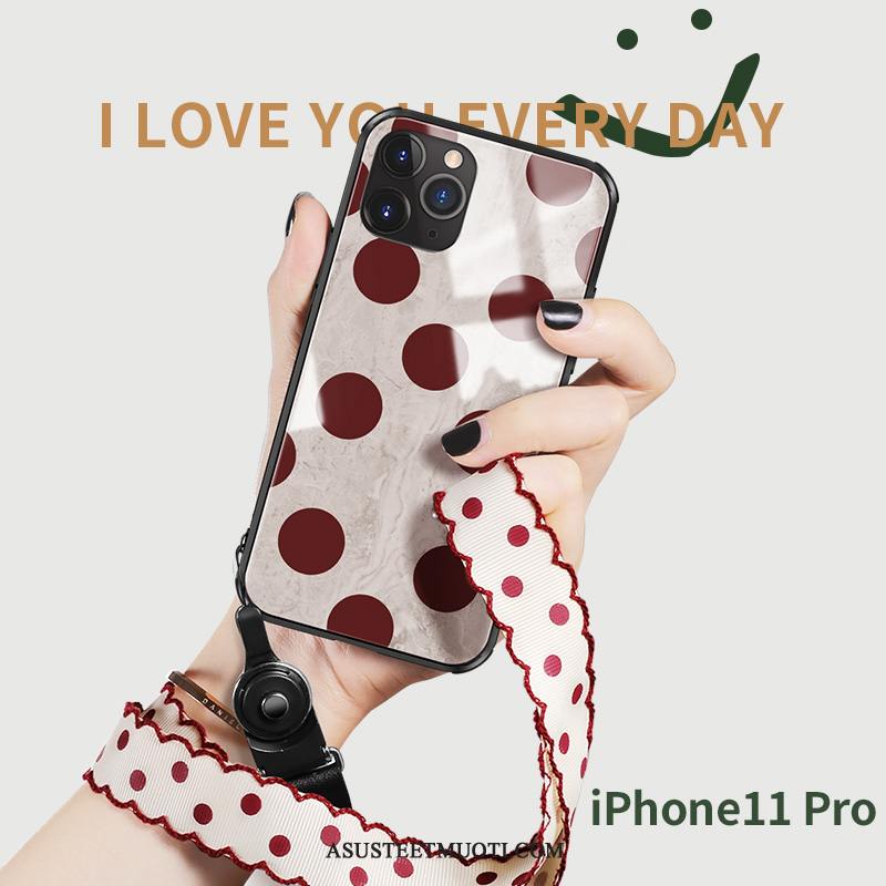 iPhone 11 Pro Kuori Kuoret Ohut Persoonallisuus Lasi All Inclusive Puhelimen