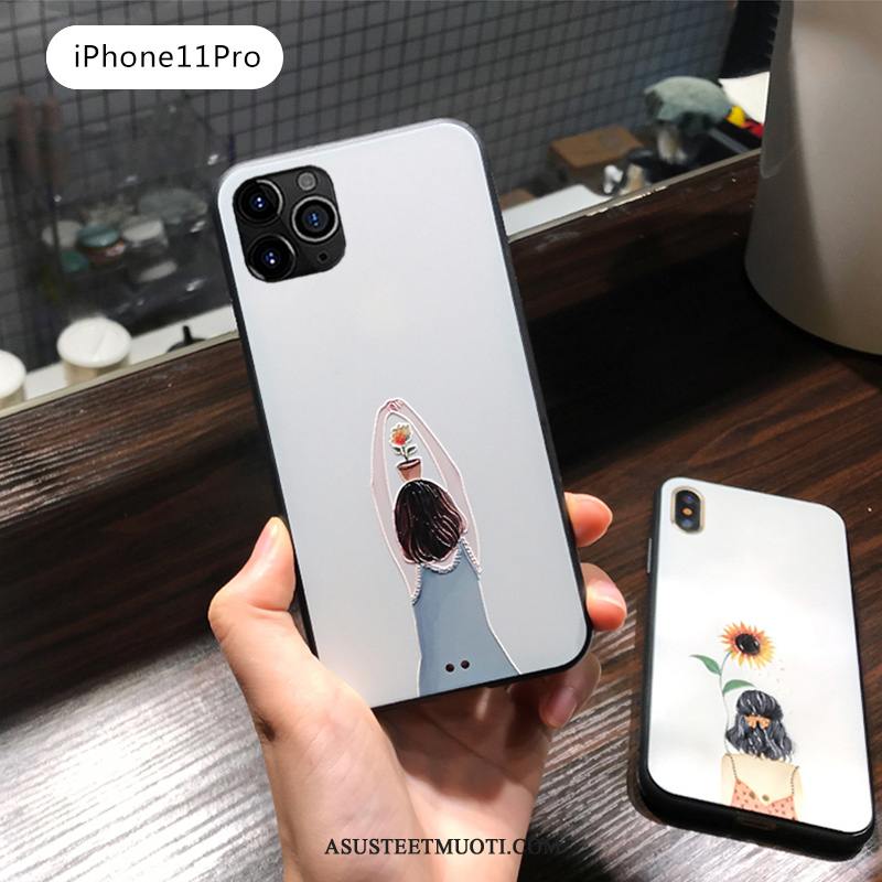 iPhone 11 Pro Kuori Kuoret Persoonallisuus Suojaus Luova Puhelimen Pesty Suede