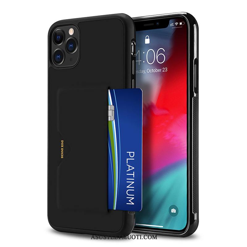 iPhone 11 Pro Max Kuoret Kuori Kortti Murtumaton Nahka All Inclusive