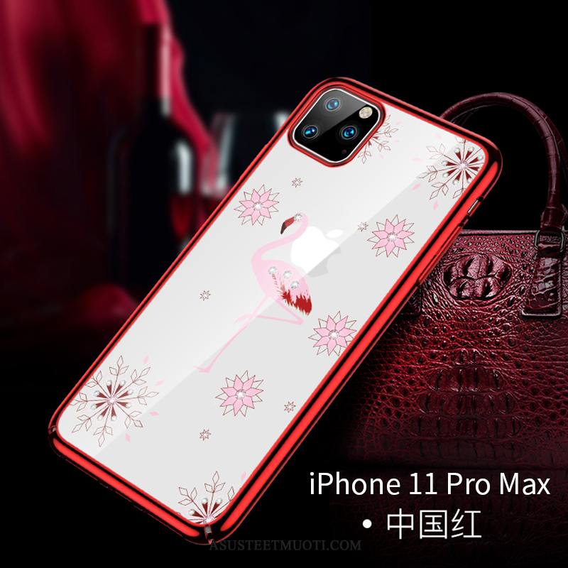 iPhone 11 Pro Max Kuoret Kuori Punainen Murtumaton Kotelo Ylellisyys