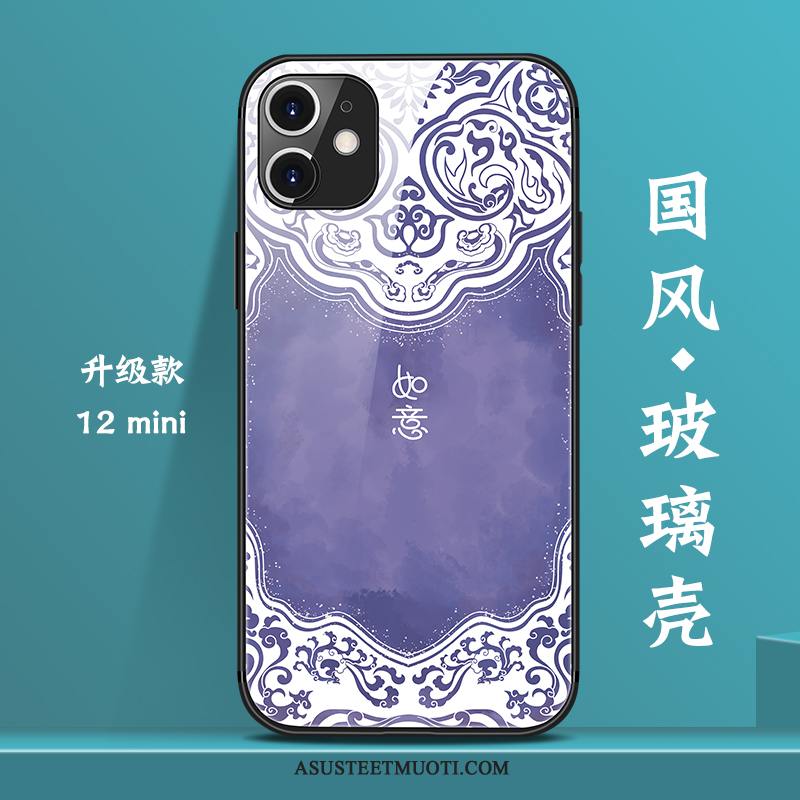 iPhone 12 Mini Kuoret Kiinalainen Tyyli Lasi Persoonallisuus Kuori Net Red