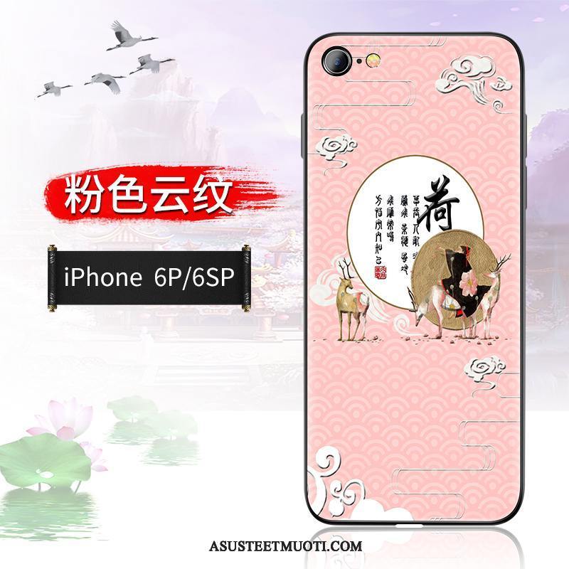 iPhone 6/6s Plus Kuoret Tide-brändi Kiinalainen Tyyli Silikoni Kuori Kohokuviointi