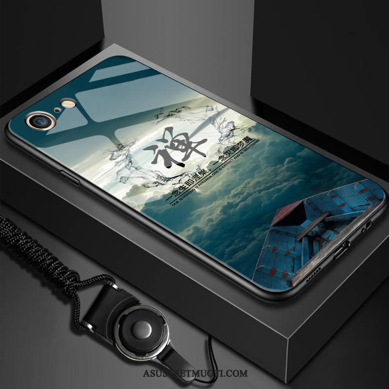 iPhone 8 Kuoret Tummansininen Tide-brändi Kotelo Luova Persoonallisuus