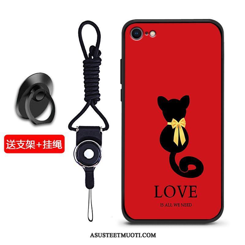 iPhone 8 Kuori Kuoret Suojaus Pesty Suede Puhelimen Kotelo Murtumaton