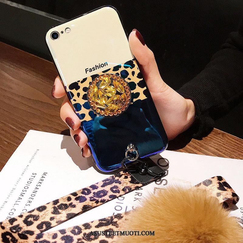 iPhone 8 Kuori Kuoret Suojaus Tila Murtumaton Leopardi Kulta