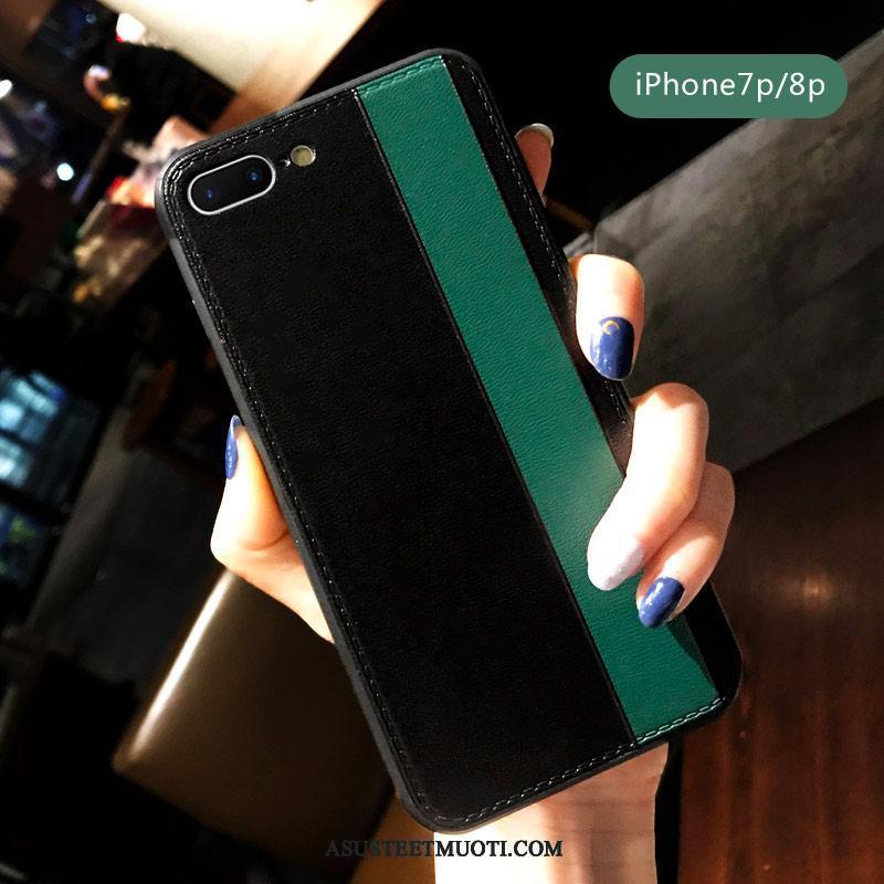 iPhone 8 Plus Kuoret Kukkakuvio Kuori Murtumaton Eurooppa Raita