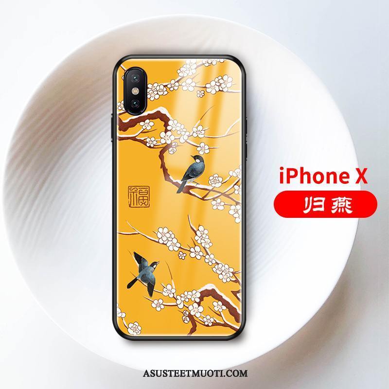 iPhone X Kuori Kuoret Ihana Tuuli Persoonallisuus Lasi All Inclusive