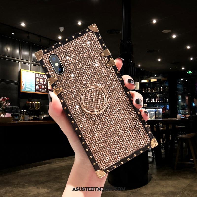 iPhone X Kuori Kuoret Silikoni Tide-brändi Rhinestone Inlay Persoonallisuus