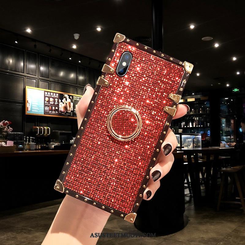 iPhone X Kuori Kuoret Silikoni Tide-brändi Rhinestone Inlay Persoonallisuus