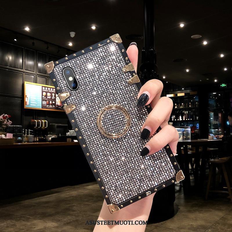 iPhone X Kuori Kuoret Silikoni Tide-brändi Rhinestone Inlay Persoonallisuus