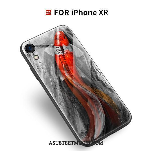 iPhone Xr Kuori Kuoret All Inclusive Luova Ripustettavat Koristeet Harmaa Silikoni