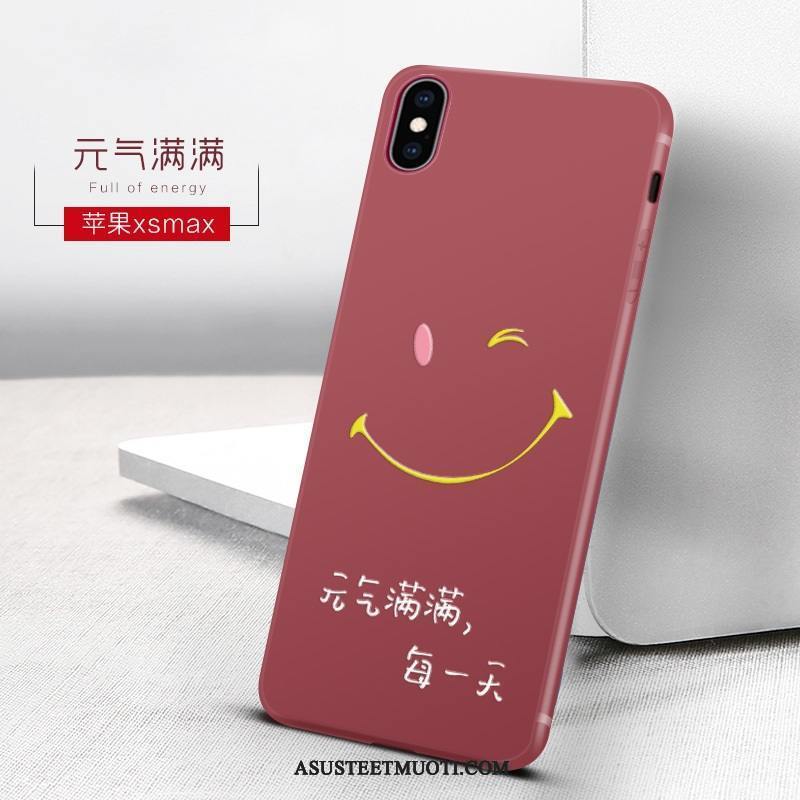 iPhone Xs Max Kuoret All Inclusive Net Red Puhelimen Kuori Punainen