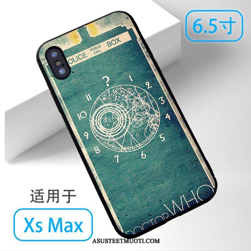 iPhone Xs Max Kuoret Kuori Sininen Murtumaton Puhelimen
