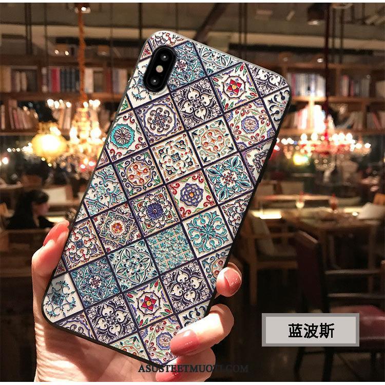 iPhone Xs Max Kuoret Puhelimen Keltainen Kuori Vuosikerta Pleedi
