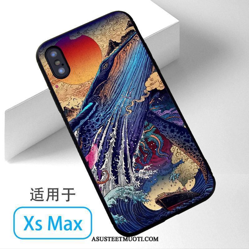 iPhone Xs Max Kuoret Puhelimen Kuori Murtumaton Vihreä Rakastunut