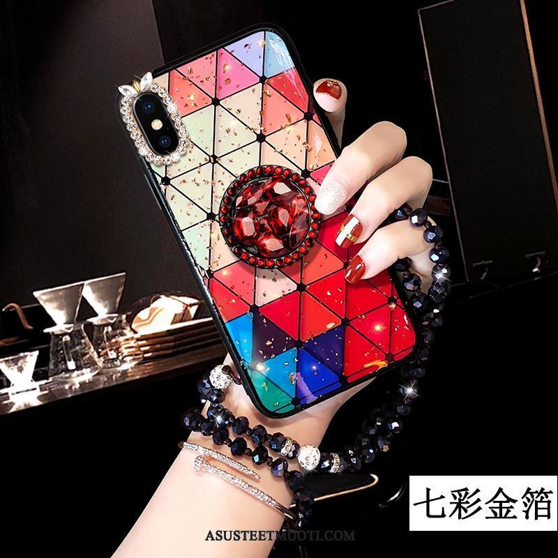 iPhone Xs Max Kuoret Rhinestone Inlay Strassi Tuki Persoonallisuus Trendi