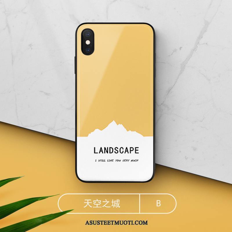 iPhone Xs Max Kuoret Sarjakuva Tuuli Tide-brändi Sininen Vihreä