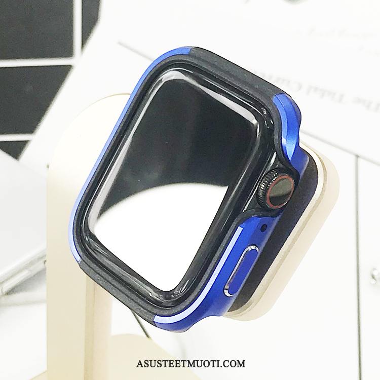 Apple Watch Series 5 Kuoret Suojaus Silikoni Pehmeä Neste Kotelo Sininen