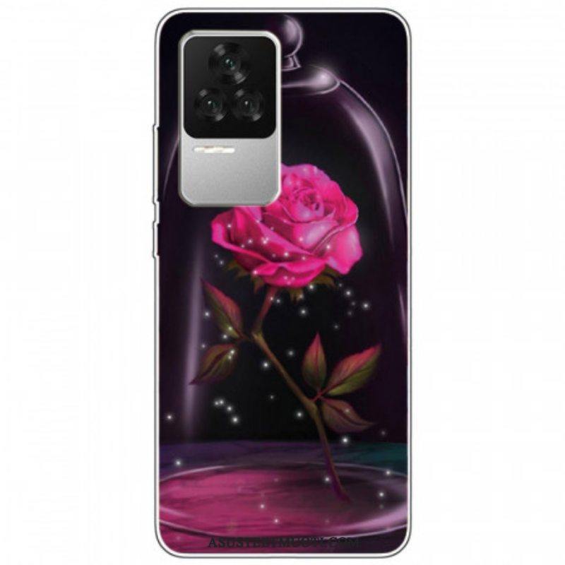 Case Poco F4 Silikoni Pinkki