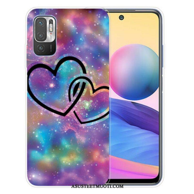 Case Poco M3 Pro 5G Ketjutetut Sydämet