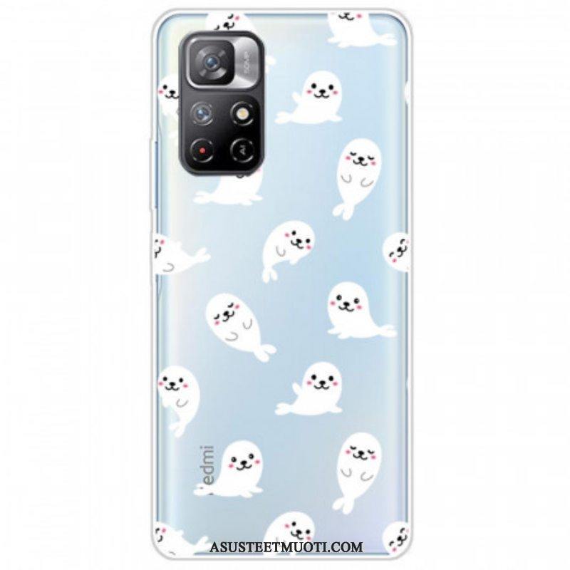 Case Poco M4 Pro 5G Merileijonat Hauskaa