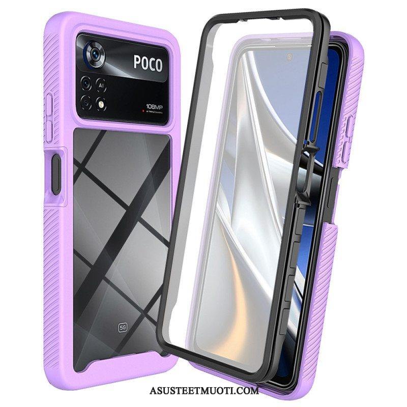 Case Poco X4 Pro 5G Suojakuori Täydellinen Suoja Näyttökalvolla
