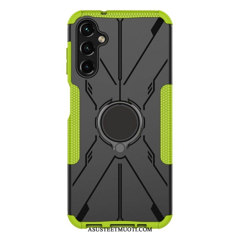 Case Samsung Galaxy A14 / A14 5G Kaksivärinen Rengastuki