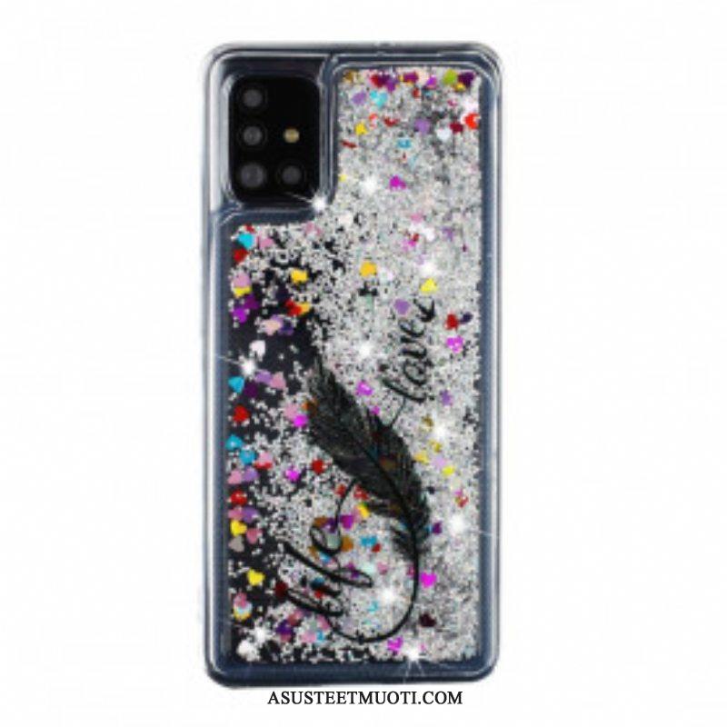 Case Samsung Galaxy A52 4G / A52 5G / A52s 5G Life & Love Paljetteja