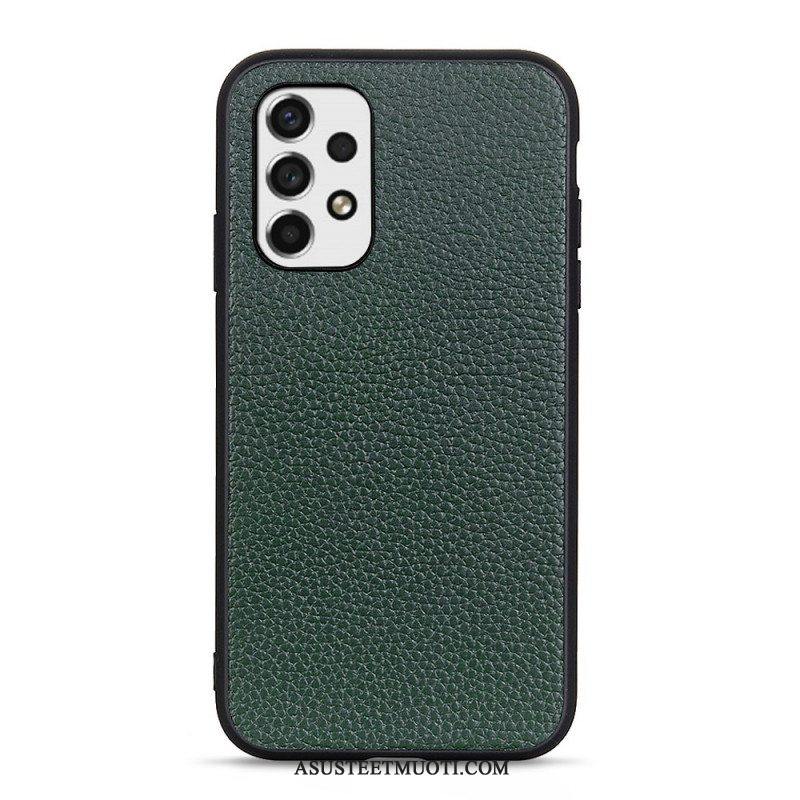 Case Samsung Galaxy A53 5G Aitoa Litsi-nahkaa