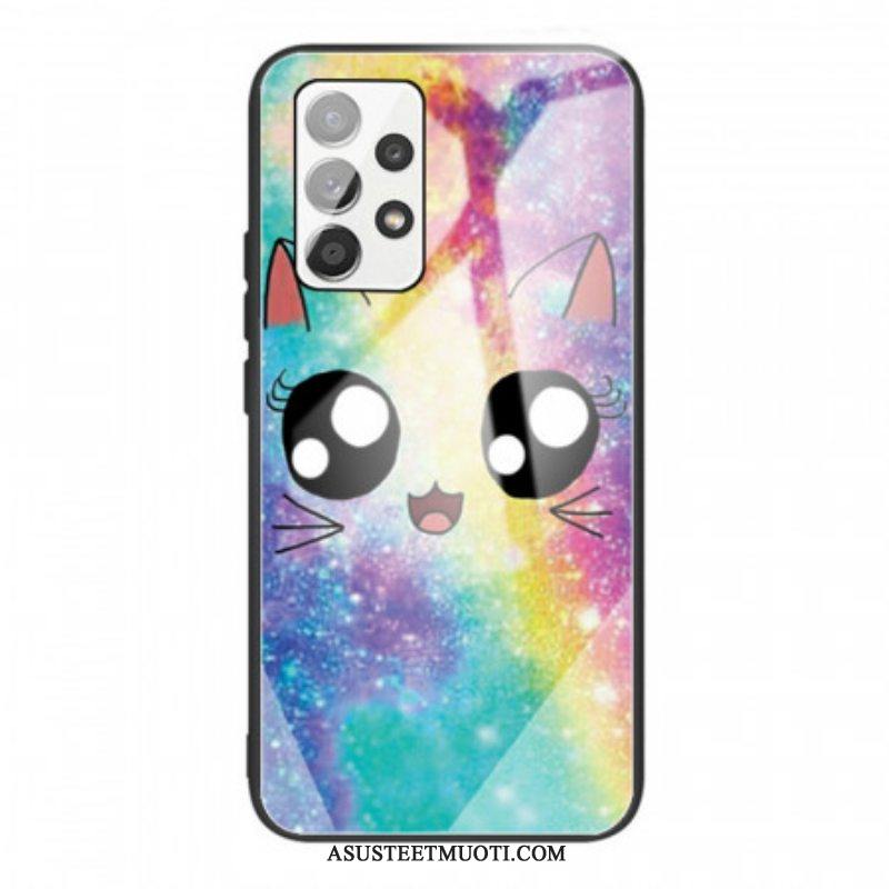 Case Samsung Galaxy A53 5G Karkaistu Lasi Cat