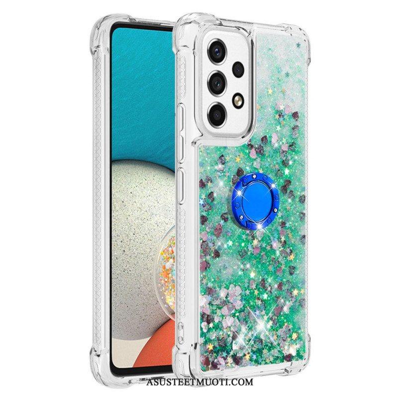 Case Samsung Galaxy A53 5G Paljetteja Rengastuella