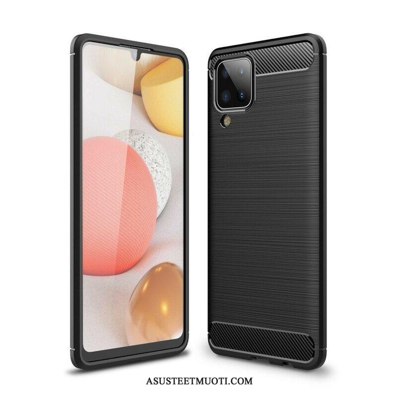 Case Samsung Galaxy M12 / A12 Harjattua Hiilikuitua