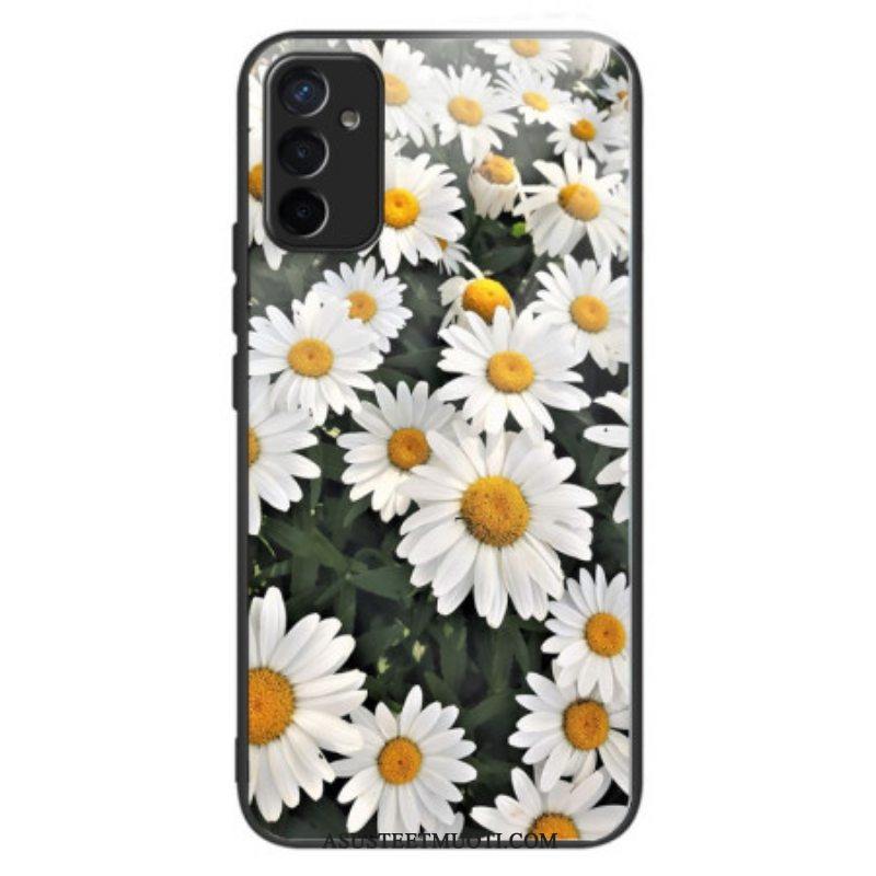 Case Samsung Galaxy M13 Karkaistu Lasi Daisies