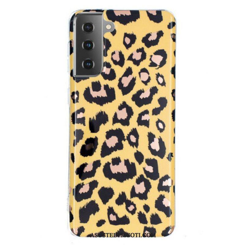 Case Samsung Galaxy S21 5G Leopard-tyylinen Marmori