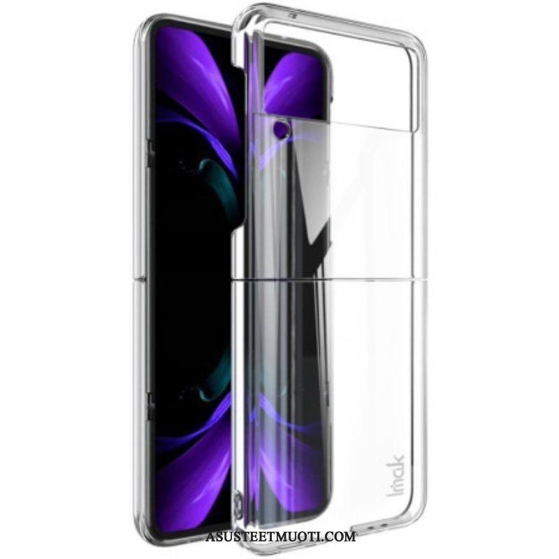 Case Samsung Galaxy Z Flip 4 Kotelot Flip Imak Läpinäkyvä