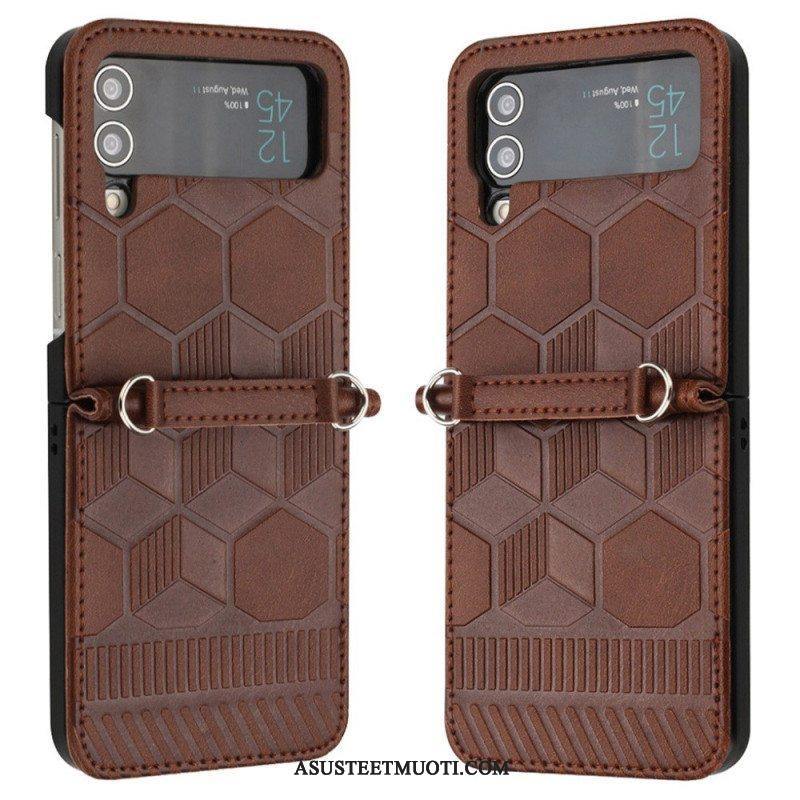 Case Samsung Galaxy Z Flip 4 Kotelot Flip Jalkapallopallon Suunnittelu