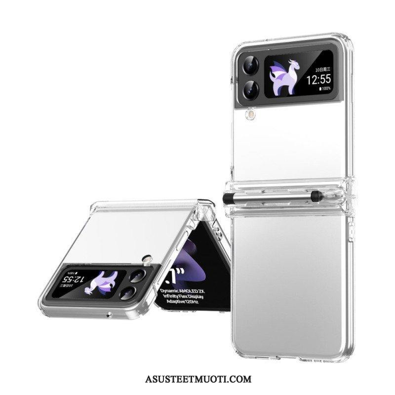 Case Samsung Galaxy Z Flip 4 Kotelot Flip Klassinen Kynällä