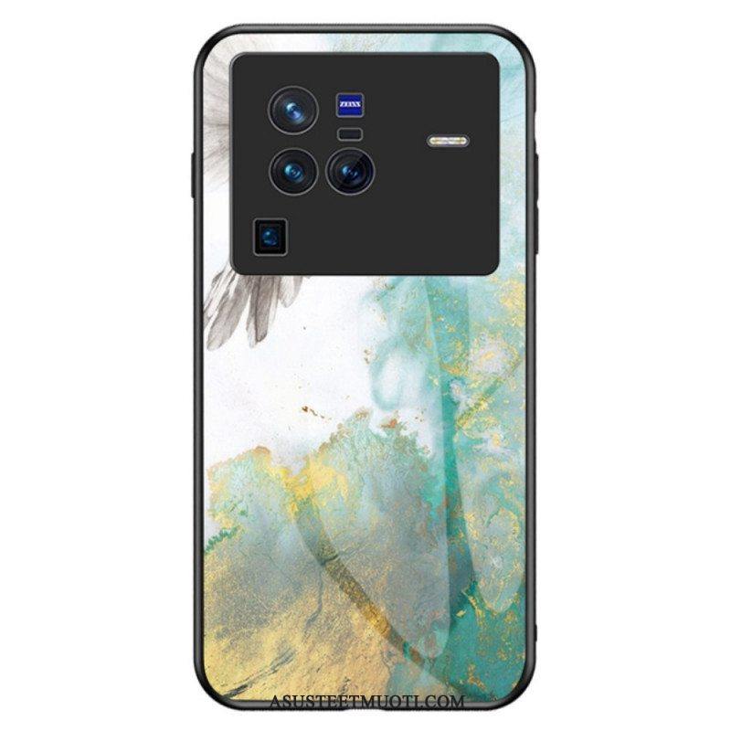 Case Vivo X80 Pro Marmori Karkaistu Lasi