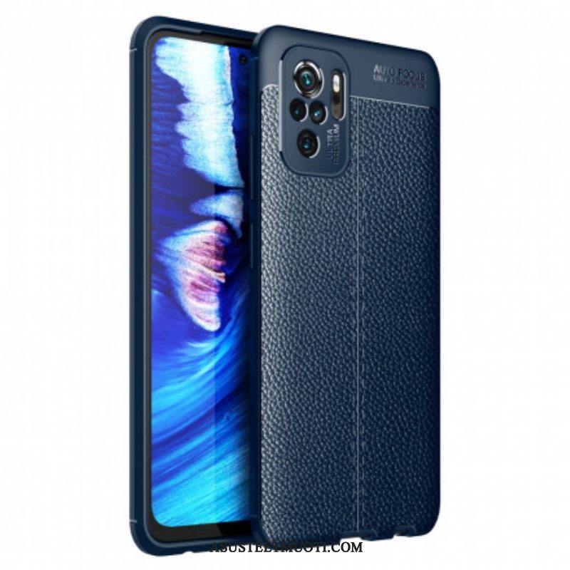 Case Xiaomi Redmi Note 10 / 10S Nahkaefekti Litsi Double Line