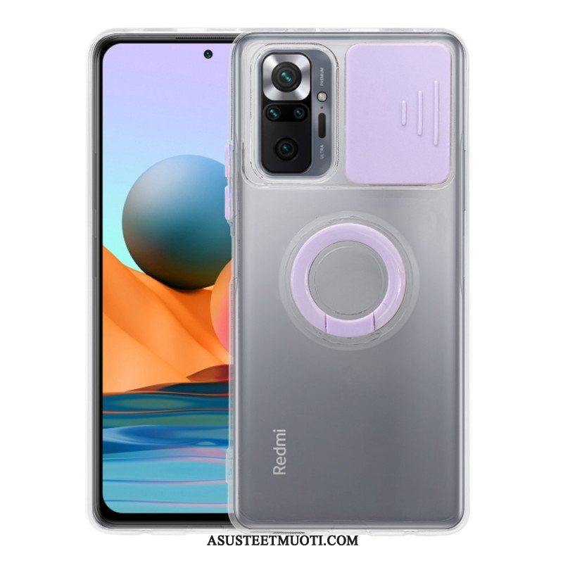 Case Xiaomi Redmi Note 10 Pro Kameran Kansi Jalustalla