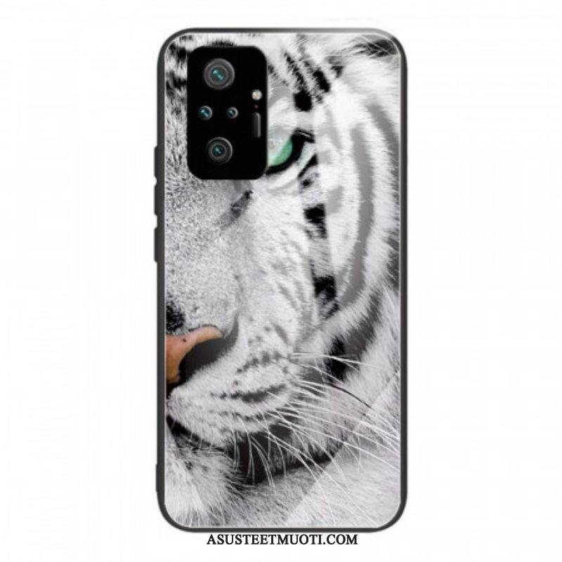 Case Xiaomi Redmi Note 10 Pro Tiger Karkaistu Lasi