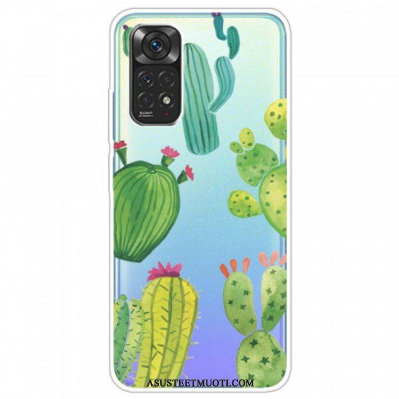 Case Xiaomi Redmi Note 11 Pro / 11 Pro 5G Akvarelli Kaktukset