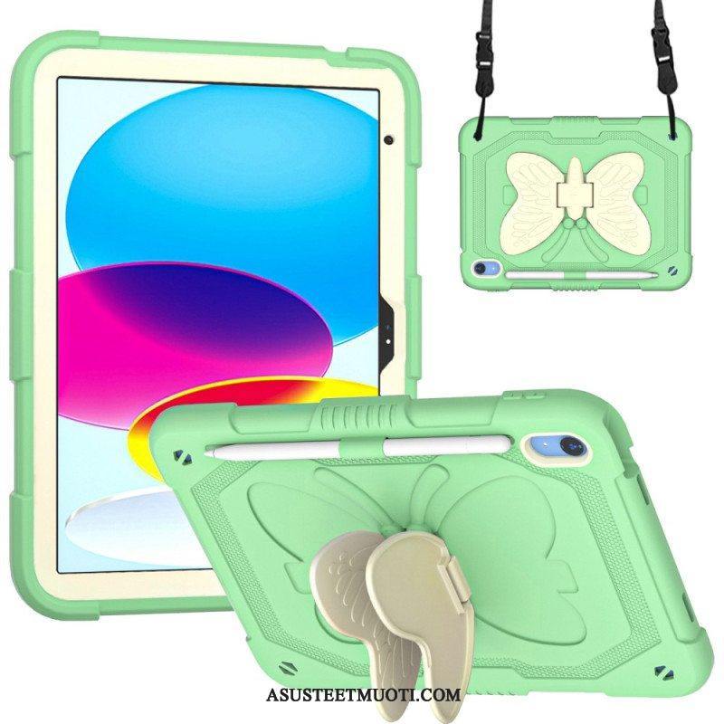 Case iPad 10.9" (2022) Ultra Resistant Ja Butterfly Olkahihna