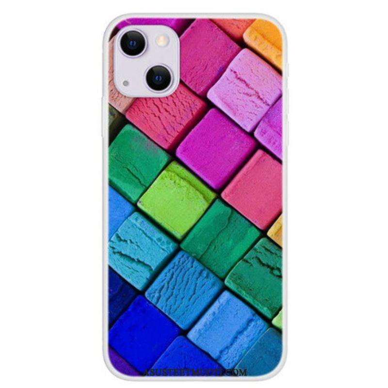 Case iPhone 13 Mini Värilliset Kuutiot