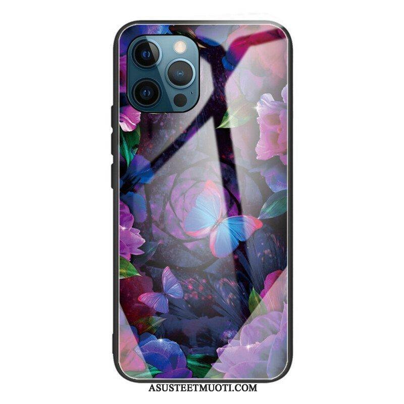 Case iPhone 13 Pro Butterflies Variation Karkaistu Lasi